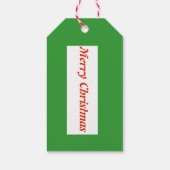 おもしろいクリスマス卵カスタムラベル ギフトタグ (裏面)