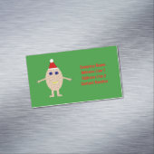 おもしろいクリスマス卵カスタム マグネット名刺 (インサイチュ)
