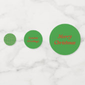 おもしろいクリスマス卵パーソナライズされた コンフェッティ (正面)