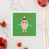 おもしろいクリスマス卵紙ナプキンズ スタンダードカクテルナプキン (インサイチュ)