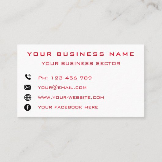 おもしろいクリスマス名刺ハッピー格言 名刺 (正面)