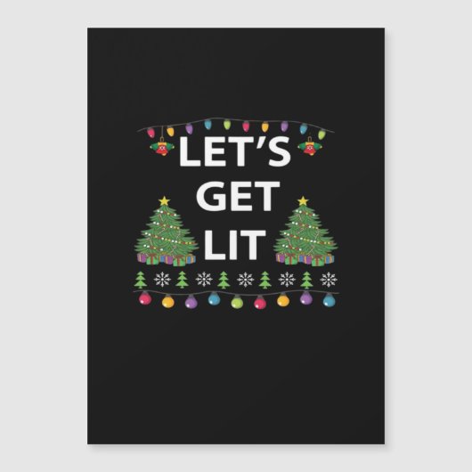 おもしろいクリスマス名言 Let's Get Lit エッセンシャル (正面)