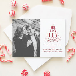 おもしろいクリスマス妊娠の発表ホホホホホホホホホリ カード