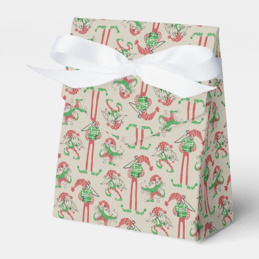 おもしろいクリスマス小妖精や小人格言 フェイバーボックス (正面サイド)