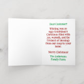 おもしろいクリスマス引用文かわいいおもしろいチックス写真 箔シーズンカード (内側レイダウン)