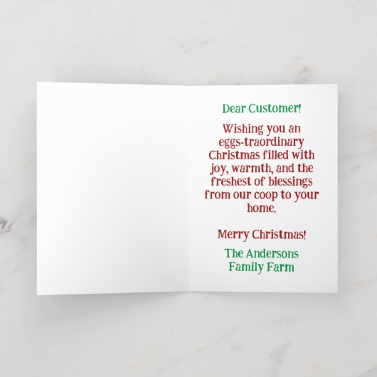 おもしろいクリスマス引用文かわいいおもしろいチックス写真 箔シーズンカード (内側レイダウン)