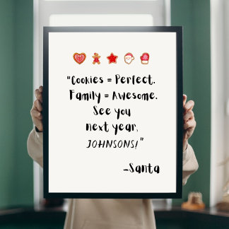 おもしろいクリスマス引用文ポスター ポスター