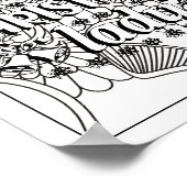 おもしろいクリスマス引用文大人の着色 ポスター (角)