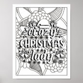 おもしろいクリスマス引用文大人の着色 ポスター (正面)