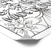 おもしろいクリスマス引用文大人の着色 ポスター (角)