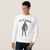 おもしろいクリスマス忌み嫌い雪だるまTシャツ スウェットシャツ (正面フル)