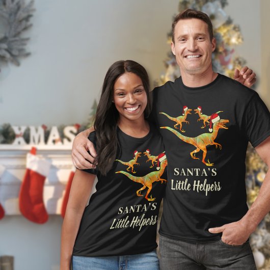 おもしろいクリスマス恐竜引用文 Tシャツ