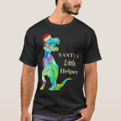 おもしろいクリスマス恐竜Tレックス引用文 Tシャツ (正面)