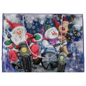 おもしろいクリスマス抱き枕ハッピークリスマスフレンズ ラージペーパーバッグ (裏面)