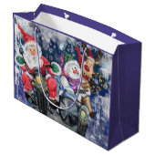 おもしろいクリスマス抱き枕ハッピークリスマスフレンズ ラージペーパーバッグ (裏面アングル)