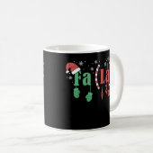 おもしろいクリスマス数学先生Fa La8方程式Fa L コーヒーマグカップ (正面右)