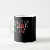 おもしろいクリスマス数学先生Fa La8方程式Fa L コーヒーマグカップ (正面左)