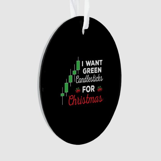 おもしろいクリスマス株式市場 オーナメント (正面)