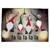 おもしろいクリスマス格言とライツファラララ ラージペーパーバッグ (裏面)