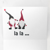 おもしろいクリスマス格言とライツファラララ 三つ折りクリスマスカード (内部最初)