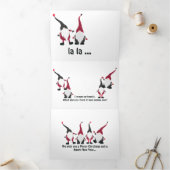 おもしろいクリスマス格言とライツファラララ 三つ折りクリスマスカード (内部)