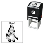 おもしろいクリスマス格言カップルズモノグラム セルフインキングスタンプ (インサイチュ)