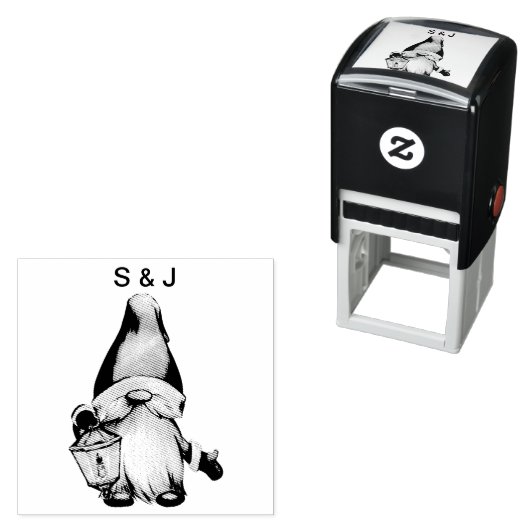 おもしろいクリスマス格言カップルズモノグラム セルフインキングスタンプ (インサイチュ)