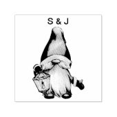 おもしろいクリスマス格言カップルズモノグラム セルフインキングスタンプ (デザイン)