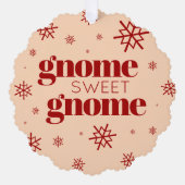 おもしろいクリスマス格言スウィート格言雪 オーナメントカード (正面)