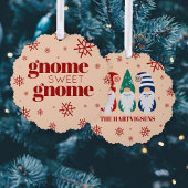 おもしろいクリスマス格言スウィート格言雪 オーナメントカード