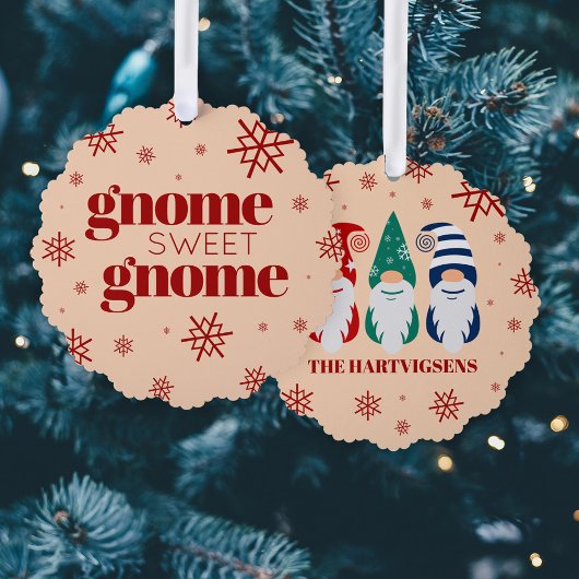 おもしろいクリスマス格言スウィート格言雪 オーナメントカード