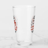 おもしろいクリスマス格言ワードアート タンブラーグラス (左)