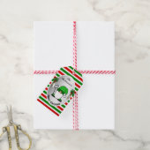おもしろいクリスマス格言色パーソナライズされた付 ギフトタグ (より糸付き)