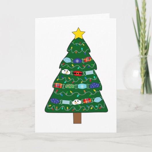 おもしろいクリスマス検疫マスクメーカーナース カード (正面)