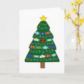 おもしろいクリスマス検疫マスクメーカーナース カード (黄色い花)