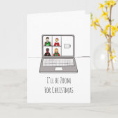 おもしろいクリスマス検疫 カード (黄色い花)