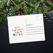 おもしろいクリスマス気分のバウムドッグ シーズンポストカード