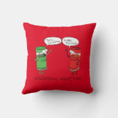 おもしろいクリスマス漫画料理スパイス クッション (裏面)