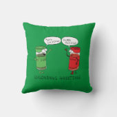 おもしろいクリスマス漫画料理スパイス クッション (裏面)