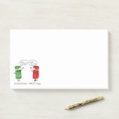 おもしろいクリスマス漫画料理スパイス ポストイット (デスク)