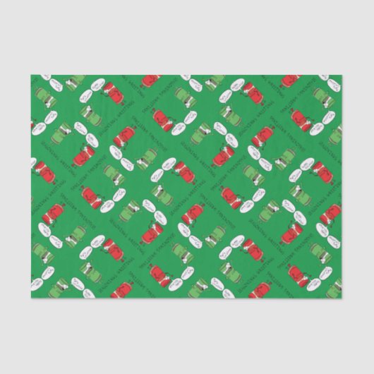 おもしろいクリスマス漫画料理スパイス 薄葉紙 (正面)