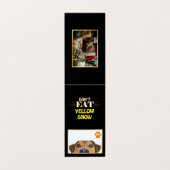 おもしろいクリスマス犬は黄色の雪食べのファブジョークしない (外部フラット)