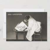 おもしろいクリスマス犬クリスマス期待ホリデー シーズンカード (正面)