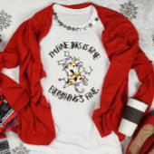 おもしろいクリスマス猫だ素晴らし Tシャツ