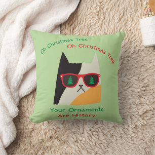 おもしろいクリスマス猫の悪子猫 クッション