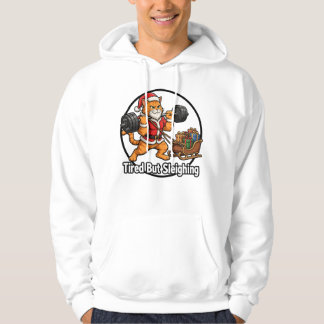 おもしろいクリスマス猫デザイン トレーニングTシャツ パーカ