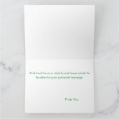 おもしろいクリスマス猫 カード (内部)