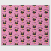 おもしろいクリスマス猫 ラッピングペーパー (フラット)