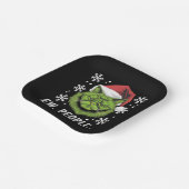 おもしろいクリスマス猫Ew人々Meowy猫好き ペーパープレート (傾斜あり)