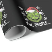 おもしろいクリスマス猫Ew人々Meowy猫好き ラッピングペーパー (ロールコーナー)